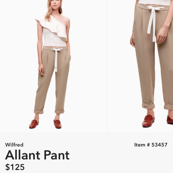 Wilfred Pants - Aritzia Wilfred Allant Pant Wilfred Pants - Aritzia Wilfred Allant Pant